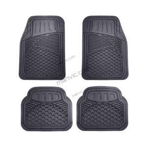 Car Rubber Mat Black Fine 4pcs