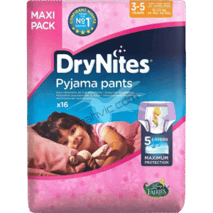 DryNites Pyjama Pants Maxi Pack 3 5 Years 16 23 Kg 16 Pieces