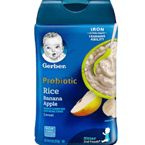 Gerber Probiotic Oatmeal Banana Apple Baby Cereal