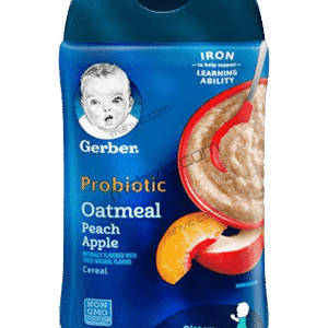 Gerber Probiotic Oatmeal Peach Apple Baby Cereal