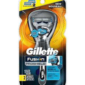 Gillette Fusion ProShield Chill Mens Razor with Flexball Handle and 2 Razor Blade Refills