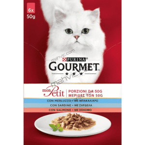 Gourmet Mon Petit Ocean Variety Cat Foods 6X50g