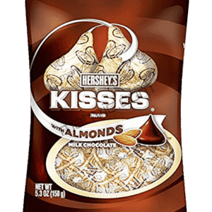 Hersheys Chocolate Kisses Milk With Almond Bag