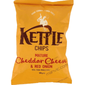 Kettle Mature Cheddar Cheese Red Onion Potato Chips
