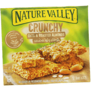 Nature Valley Crunchy Oats Roasted Almonds 12 Bars 6 x 12