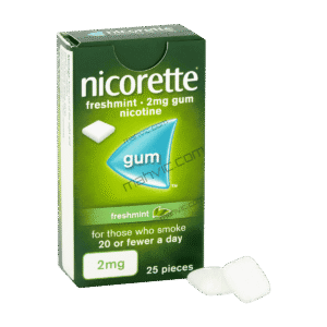 Nicorette 2mg Freshmint Chewing Gum 25 Pieces