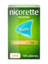 Nicorette Fruitfusion 2mg Nicotine Gum