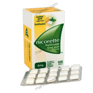 Nicorette Fruitfusion 6mg Sugar Free Nicotine Gum