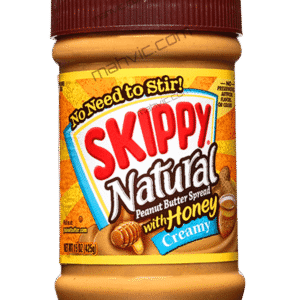 Skippy Natural Peanut Butter Honey Creamy Spread