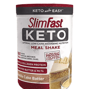 SlimFast Keto Meal Replacement Shake Powder Vanilla Cake Batter 347 Grams