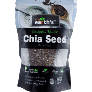 The Earths Organic Black Chia Seed 275 Grams