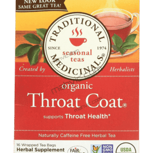 Traditional Medicinals Organic Throat Coat Caffeine Free Herbal Tea