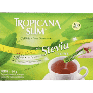 Tropicana Slim Calorie Free Sweetener with Stevia Stick 100 Sticks 150 Grams