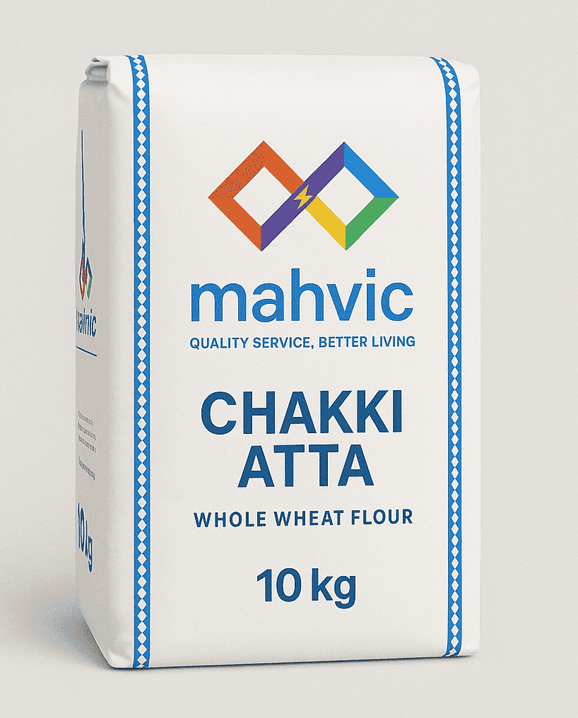 Mahvic Whole wheat Flour 10 kg chakki aata